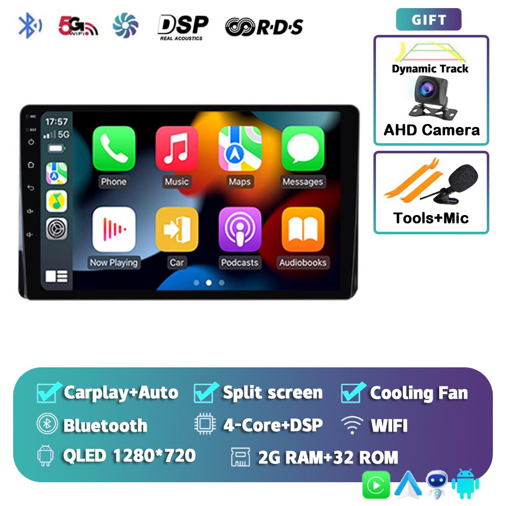 Android 14 Carplay автомобильное радио для Toyota Highlander Kluger 2021 2022 мультимедийный видеоплеер навигация GPS 2din стерео головное устройство