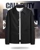 2022 Men's Casual Cotton Jacket - Zipper Stand Collar, Spring/Autumn