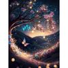 30x40cm Full Round Drill Round Drill Mosaic Fantasy Paintings  Interior Decoration