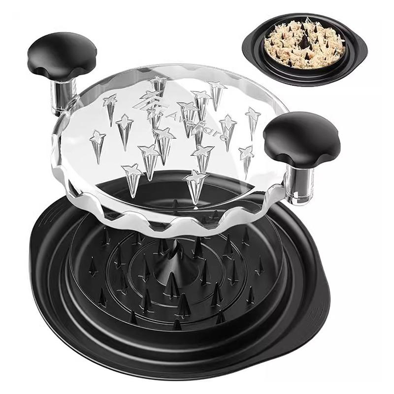 Meat Grinder Chicken Breast Shredder Twist Tool With Lid Cleaning Brush Anti Slip Ergonomic Handle Multifunctional Kitchen Tool