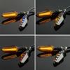 Motorcycle Amber Flowing Blinker Running Light Universal Motorcycle LED Turn Signals Light 2Pcs 12V Waterproof Indicator Lamp