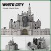 White Castle City MOC Кольцо Сцена из Фильма Строительные Блоки Технологические Кирпичики Модель Известной Архитектуры Игрушки для Сборки Своими Руками Коллекция
