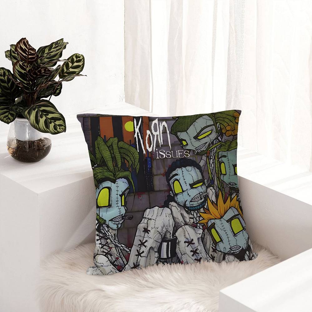 New Korn Cohen Band Personalized Pillow Dust Cover Bedroom Kids Party Decoration Pillowcase Birthday Children Gift