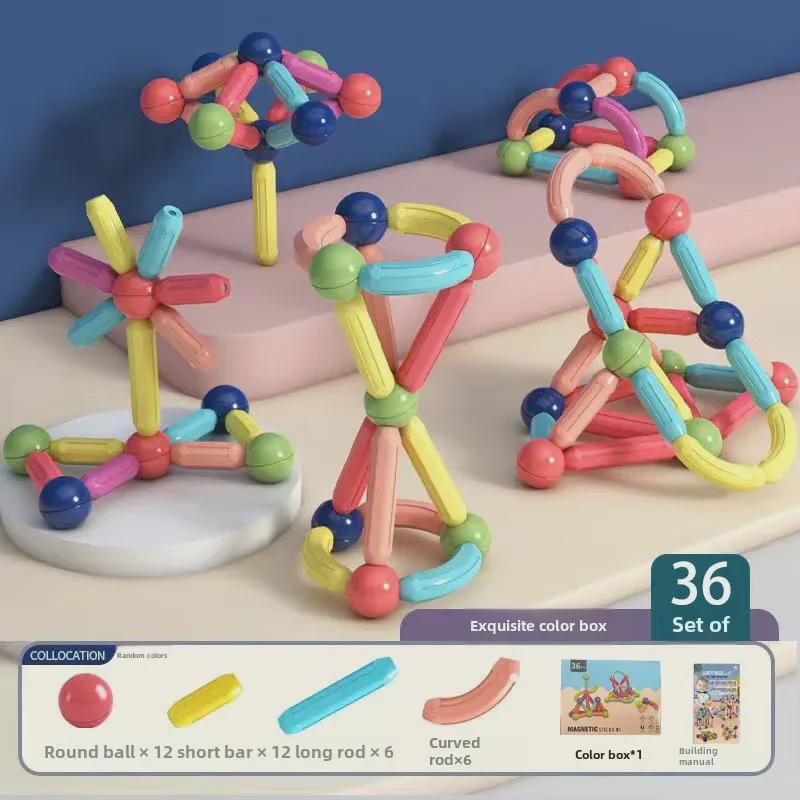 Детский набор строительных блоков «Трансграничные магнитные стержни»