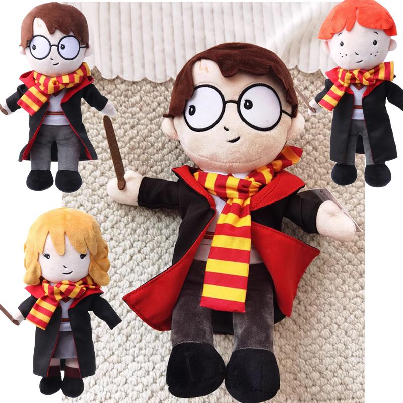 30cm School Series Harry Potter Ron Hermione Peluche Plush Doll Cute Soft Movie TV Stuffed Toys for Children
