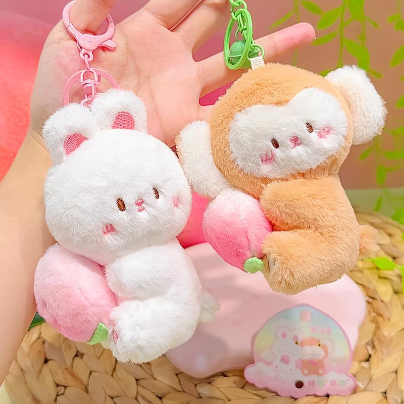 Очаровательный плюшевый брелок-стретч «Персик, ты восхитителен» — очаровательный подарок для пар