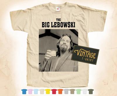 Черная футболка THE BIG LEBOWSKI с принтом, винтажный плакат, 12 цветов, S-5XL
