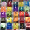 100pcs Random Dice Set for DND Role Playing Game, Different Color Style Polyhedral Dice D4/D6/D8/D%/D10/D12/D20 Game Dice