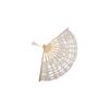 European Style Vintage Lace Hand Fan Hand Held Dance Fan Embroidered Folding Fan  Wedding