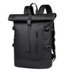 Trendy Rolled-up Backpack for Men, Large Capacity, High-end Feel, Business Trip Backpack, Casual Travel Backpack