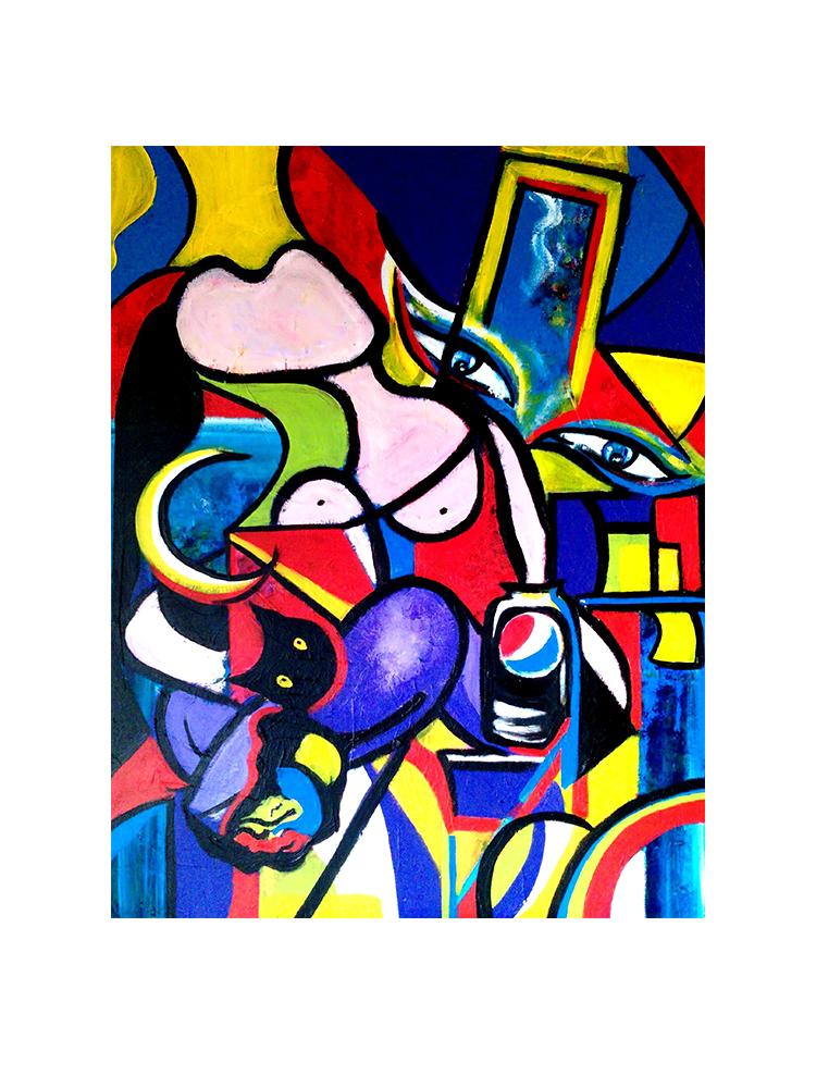 Классическое произведение искусства Пикассо, абстрактные женские постеры, холст, живопись, граффити, настенное искусство для современной гостиной, домашний декор, Куадрос