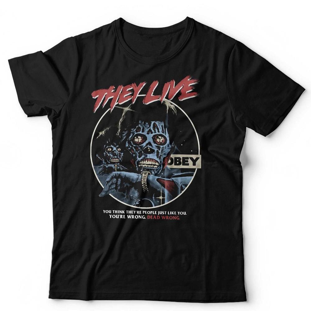 They Live Retro Obey Tshirt Unisex Vintage Movie John Carpenter 80s Horror