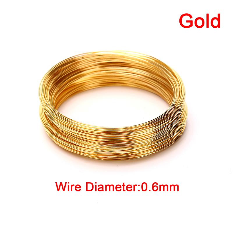 100 кругов 0,6 мм стальная проволока памяти для изготовления ювелирных изделий из бисера браслета
