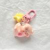 Charms Cartoon Key Chain Resin 3D Key Chain Creative Pink Pig Pendant  Children