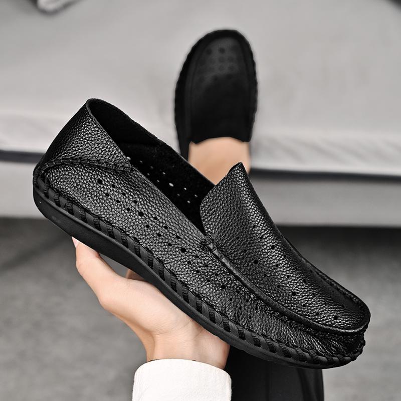 Обувь из натуральной кожи. Мужские лоферы. Повседневная кожаная обувь ручной работы. Мокасины. Мужская обувь на плоской подошве.