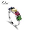 Ювелирные кольца SODROV, цветные кольца с кристаллами и цирконием для женщин, обручальные, свадебные, женские кольца открытого размера