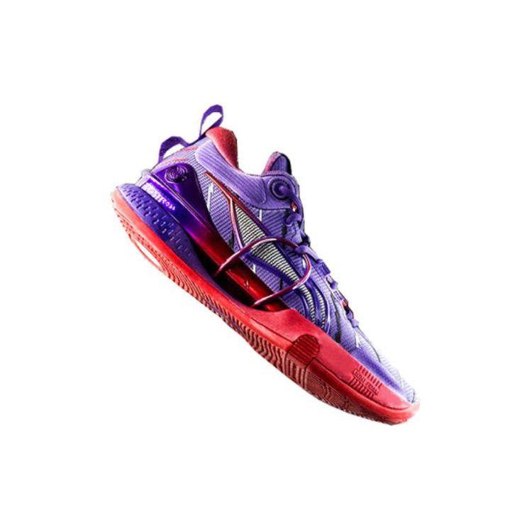 Li Ning Flash 8 Premium Comfortable Versatile Low Top Basketball Shoes Men Sneakers Ultraviolet ABAR147-1