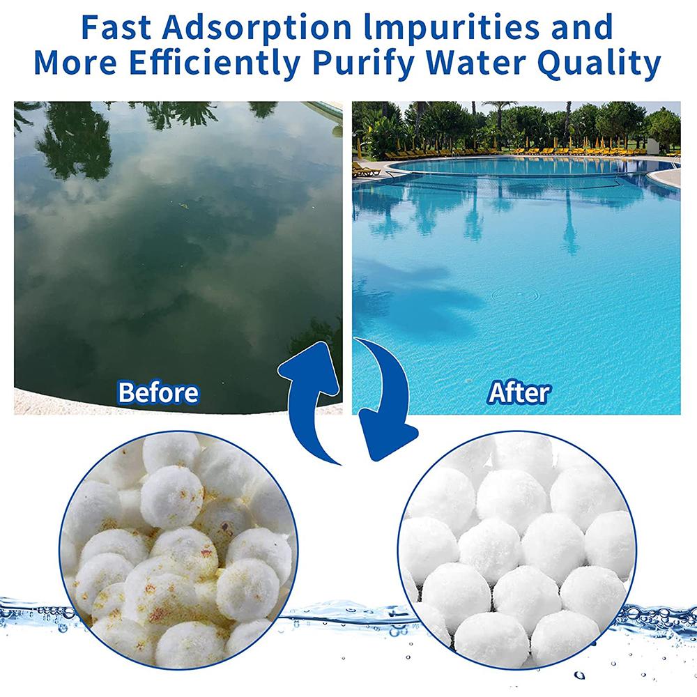 700 г / 1,5 фунта Шарики для фильтра бассейна Для плавательного бассейна и ванны Все системы песочных фильтров