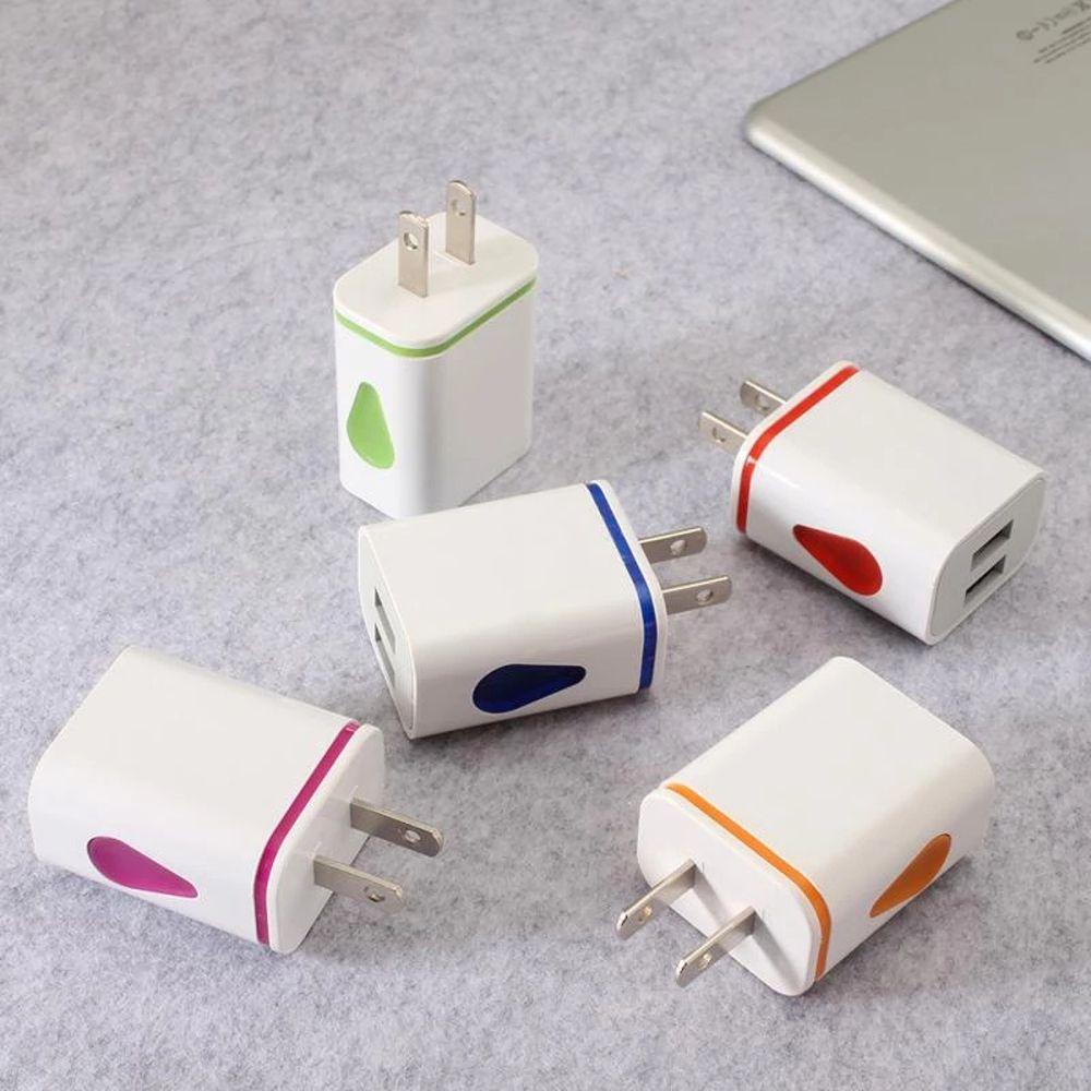 of Water Led Light Power Adapter Charger Head US/EU Plug Mobile Phone Charger Head USB Charger