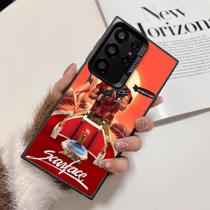 Лицо со шрамом 1983 Аль Пачино Мягкий чехол для телефона для Samsung Galaxy S24 S25 FE S26 Edge S23 Ultra S22 Plus S21 + Ударопрочный чехол Задняя Ш