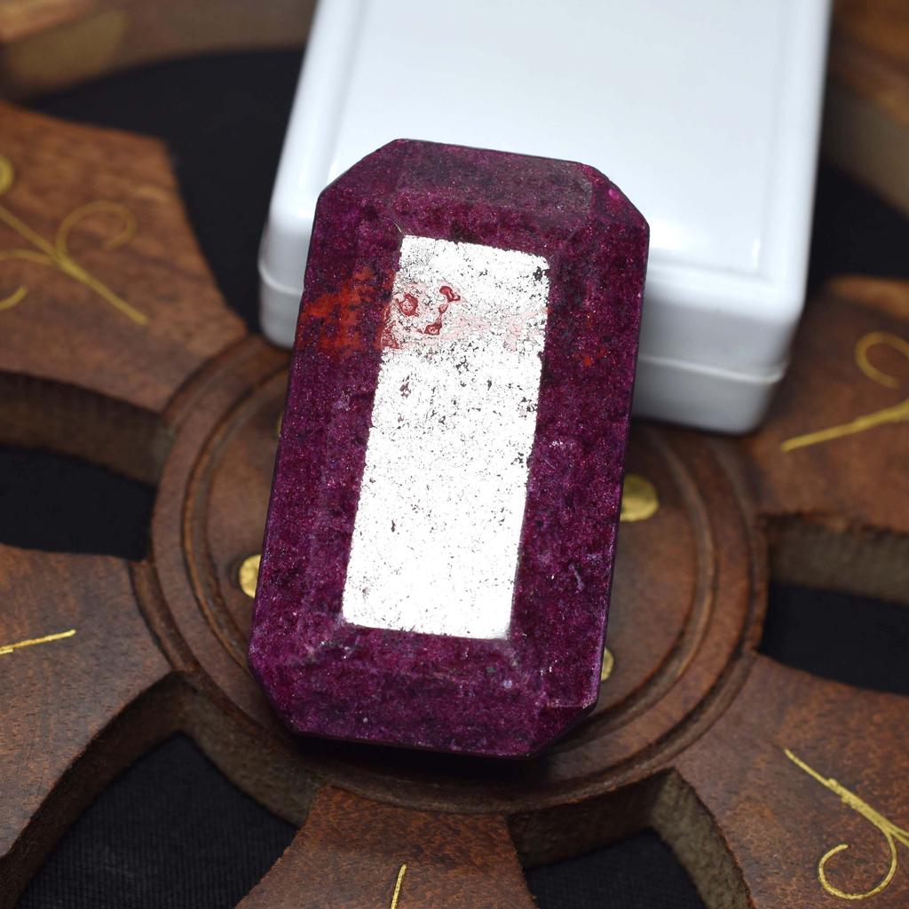 232.25 Ct Natural CERTIFIED Red Ruby Emerald Shape Rare Huge Size Loose Gemstone AM-226