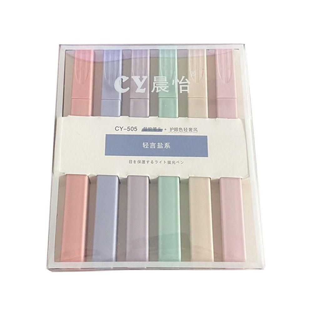 Канцелярские товары Флуоресцентный маркер Школьные офисные принадлежности Маркеры Ручки Маркер Пастельные маркеры