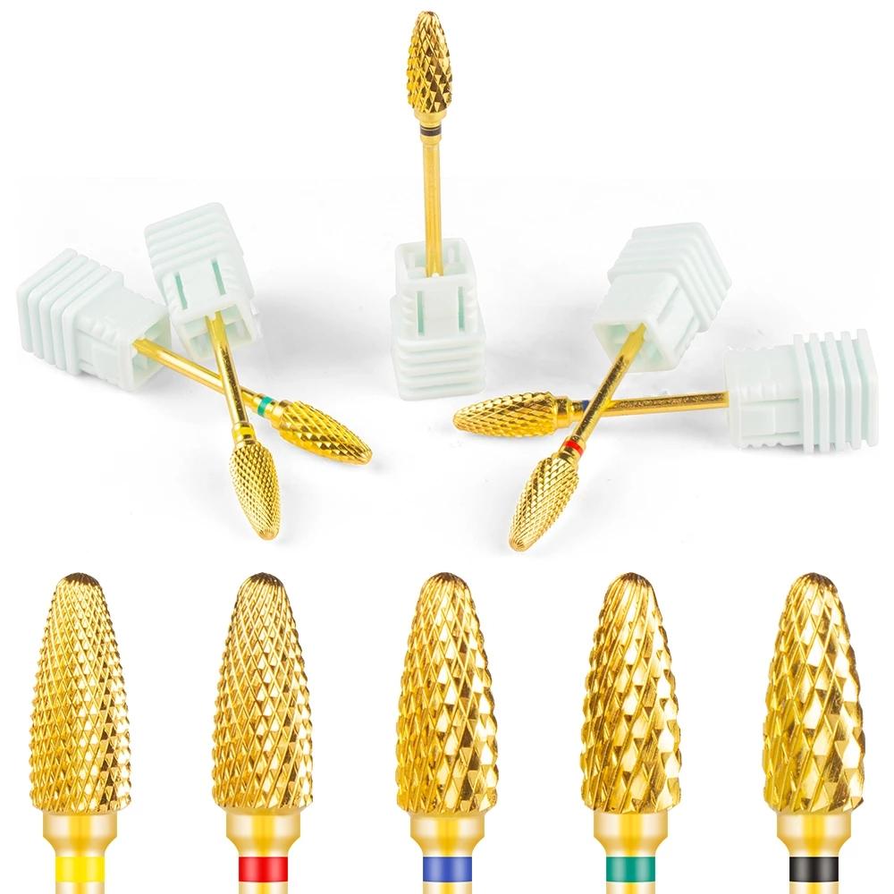 20 шт. вольфрамовые сверла для ногтей, маникюрная дрель для машинного удаления гель-лака, фреза, аксессуары для фрез, пилочки для ногтей, буфер