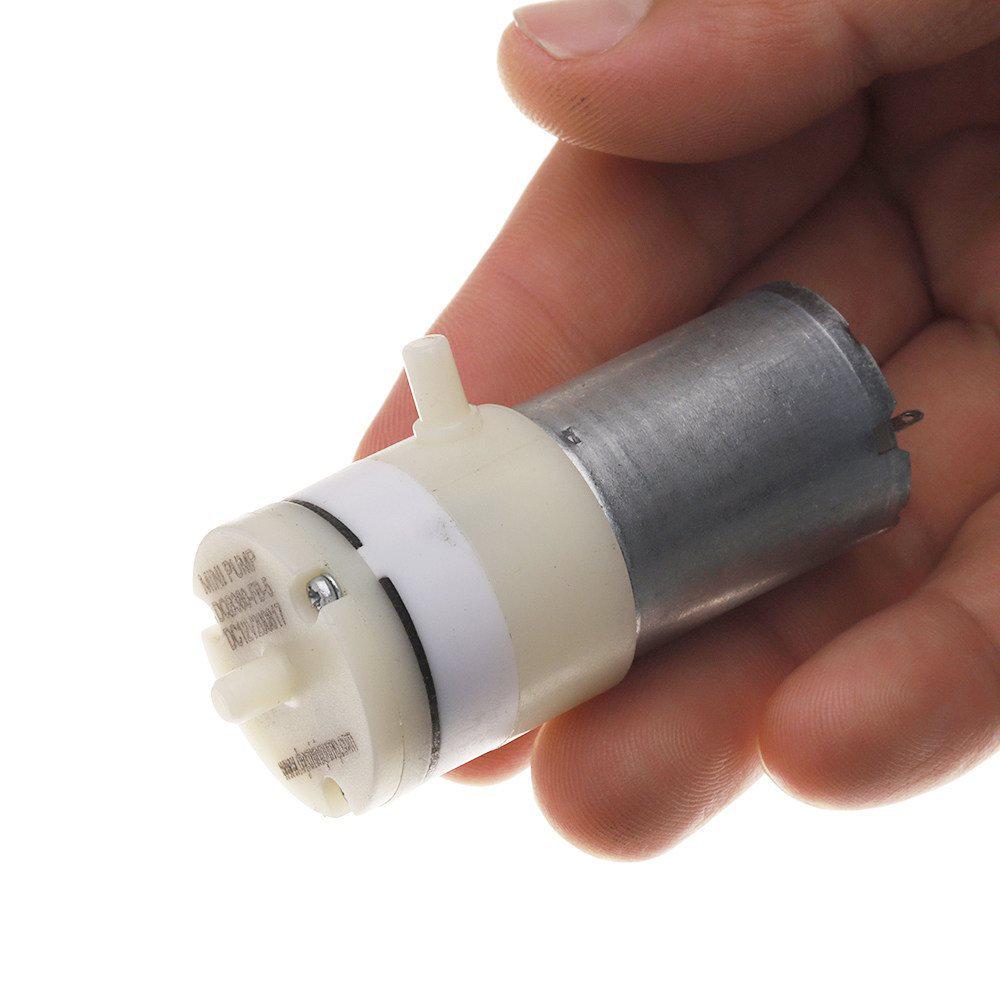 370 DC Воздушный насос: Мини-вакуумный насос, двухпоршневой, DC6V-12V, Максимальное положительное давление 120 кПа, Максимальное отрицательное давление -65 кПа