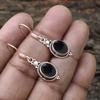 Black Onyx Earring, 925 Silver Earring, Handmade Jewelry, Birthstone Gift, Boho Jewelry, Dangle Drop Earring, Silver Gifts
