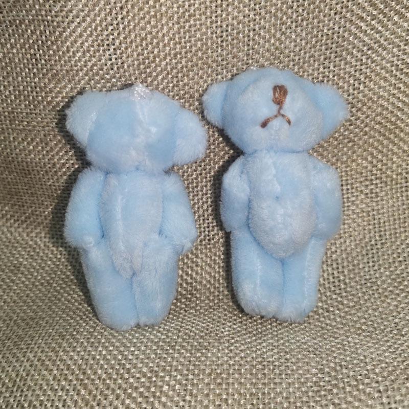 Мини Подвеска Зайчик с Шарнирами - 6 см Длинношерстная Плюшевая Игрушка для DIY Ювелирных Изделий, Подарочных Коробок, Аксессуаров для Одежды