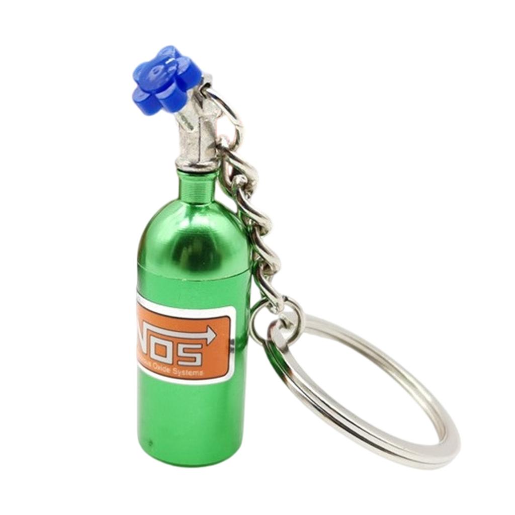 Брелок в форме баллона с закисью азота, имитация, держатель для ключей, алюминиевый сплав, незаменимый аксессуар для автолюбителей и энтузиастов