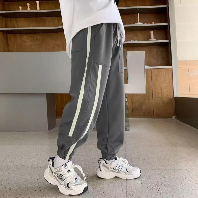 Брюки для маленьких мальчиков, облегающие леггинсы, спортивные штаны, детские повседневные штаны для бега