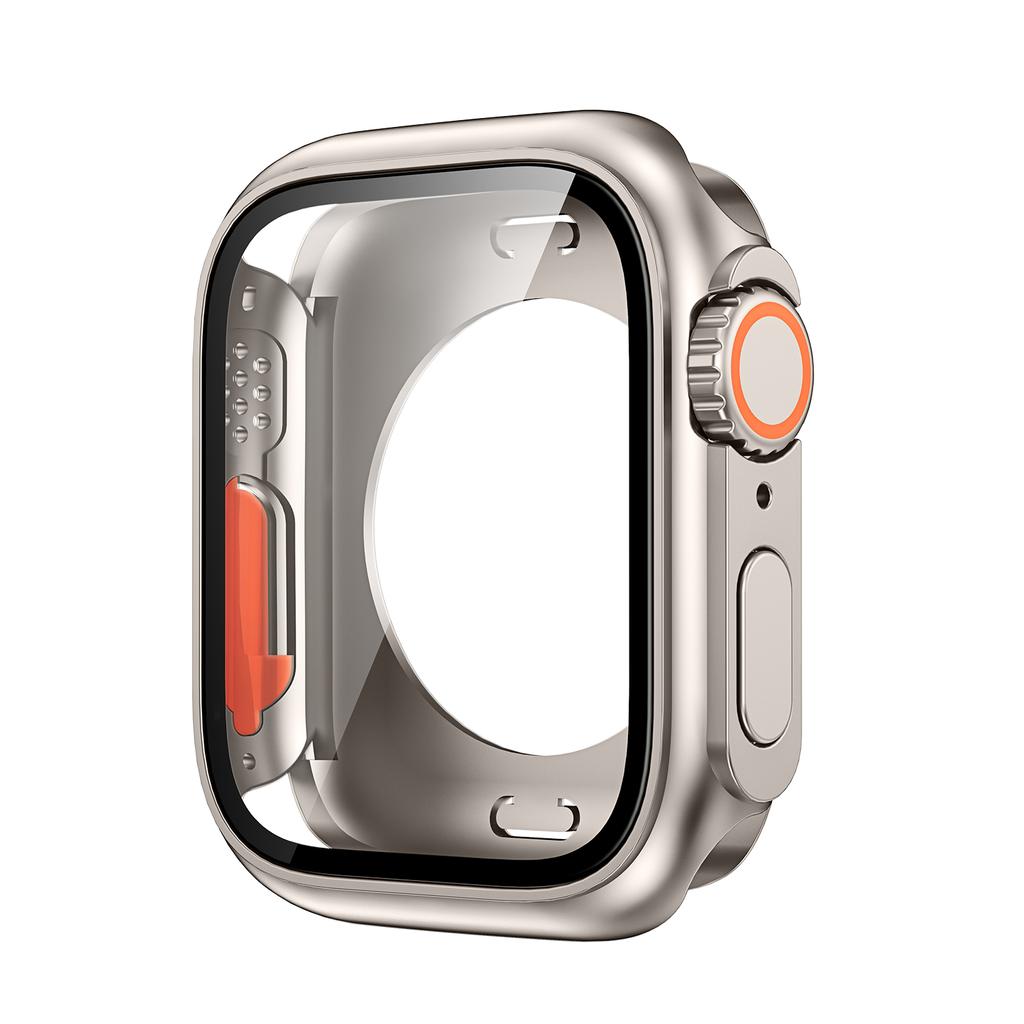 Обновленный чехол для Apple Watch 8 7, 45 мм, защитная пленка для экрана, жесткое закаленное стекло ПК, IWatch Series 4, 5, 6 Se, 44 мм, сменный чехол на Ultra 49 мм