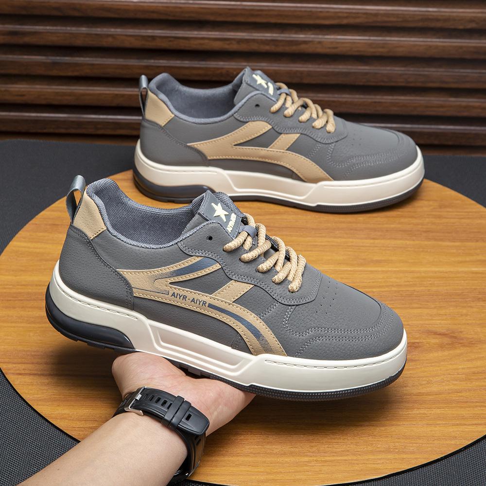 2026 new thick-soled heightening men's shoes fashionable versatile casual board shoes light and breathable men's sports shoes