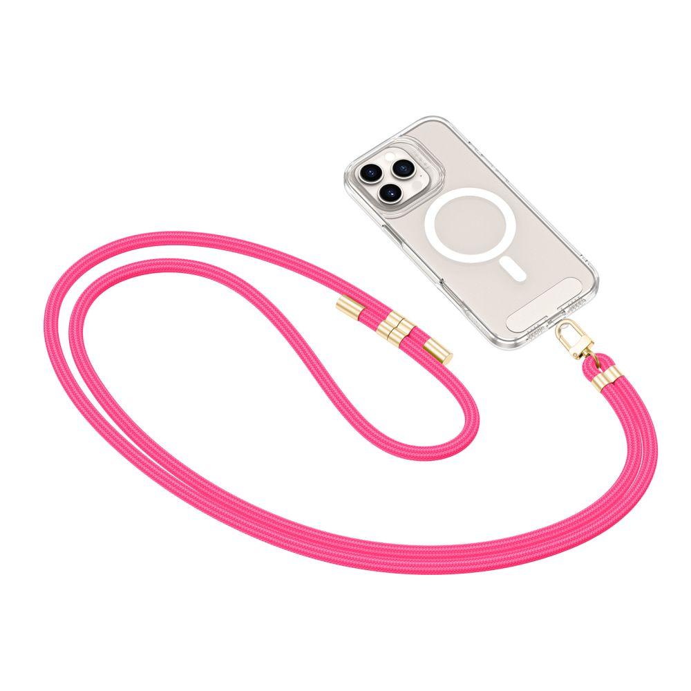 Tech-Protect C7S Rope Crossbody Strap Hot Pink/Gold