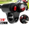 Aluminum Zinc Zinc Alloy Handlebar Mount Switch Button DC12V Headlight On/Off Switch  ATV