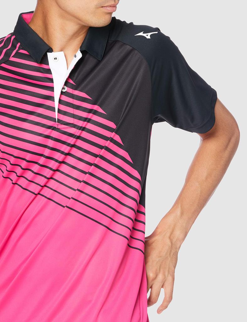 Теннисная одежда Игровая футболка с коротким рукавом 62JA0003 Розовая Япония от XS до японского размера [Mizuno] (эквивалент XS)