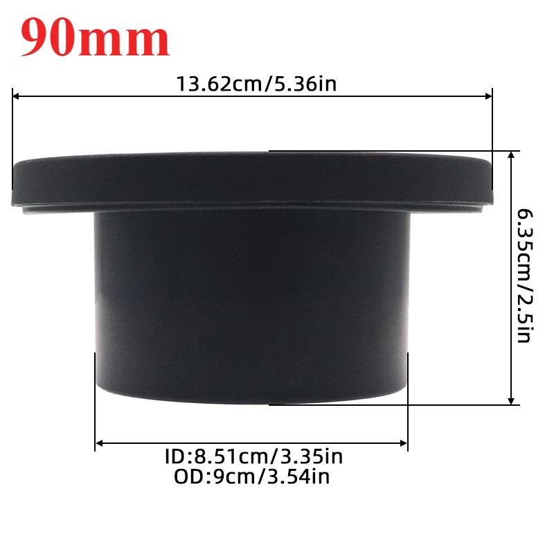 60 мм/70 мм/90 мм вентиляционный канал с круглой головкой, выходной патрубок выхлопного патрубка для дизельного стояночного обогревателя Webasto Eberspaecher