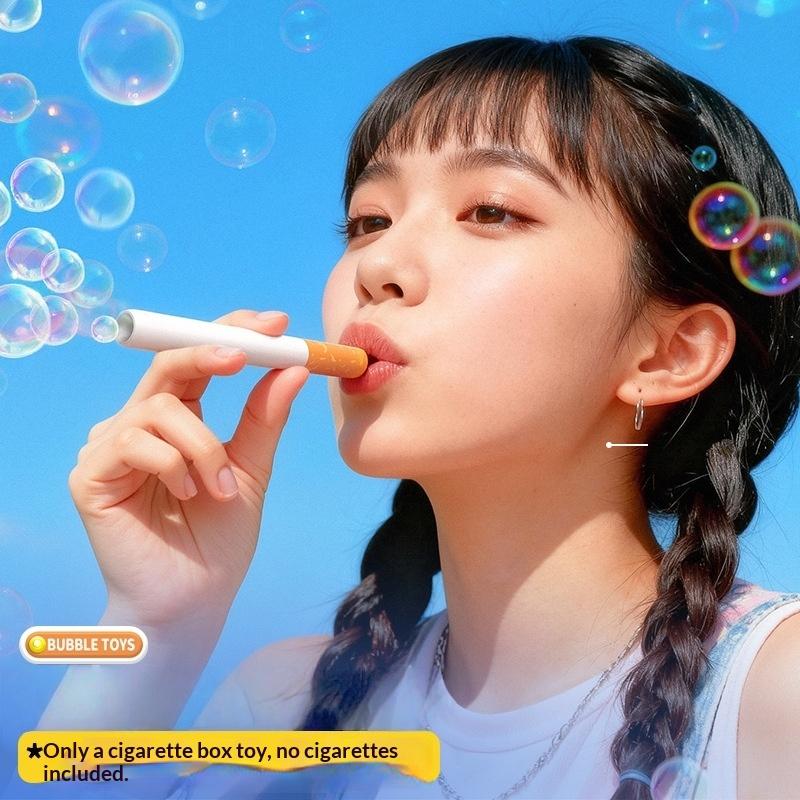 2 шт. Мини Палочка для мыльных пузырей Ручная Трубка для пузырей Реквизит Розыгрыш Креативная Сигарета-палочка для мыльных пузырей Инструмент для создания атмосферы вечеринки