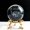 3D хрустальный шар с подставкой, планета, лазерная гравировка, глобус Солнечной системы, астрономический подарок, подарок на день рождения, стеклянная сфера, украшение для дома