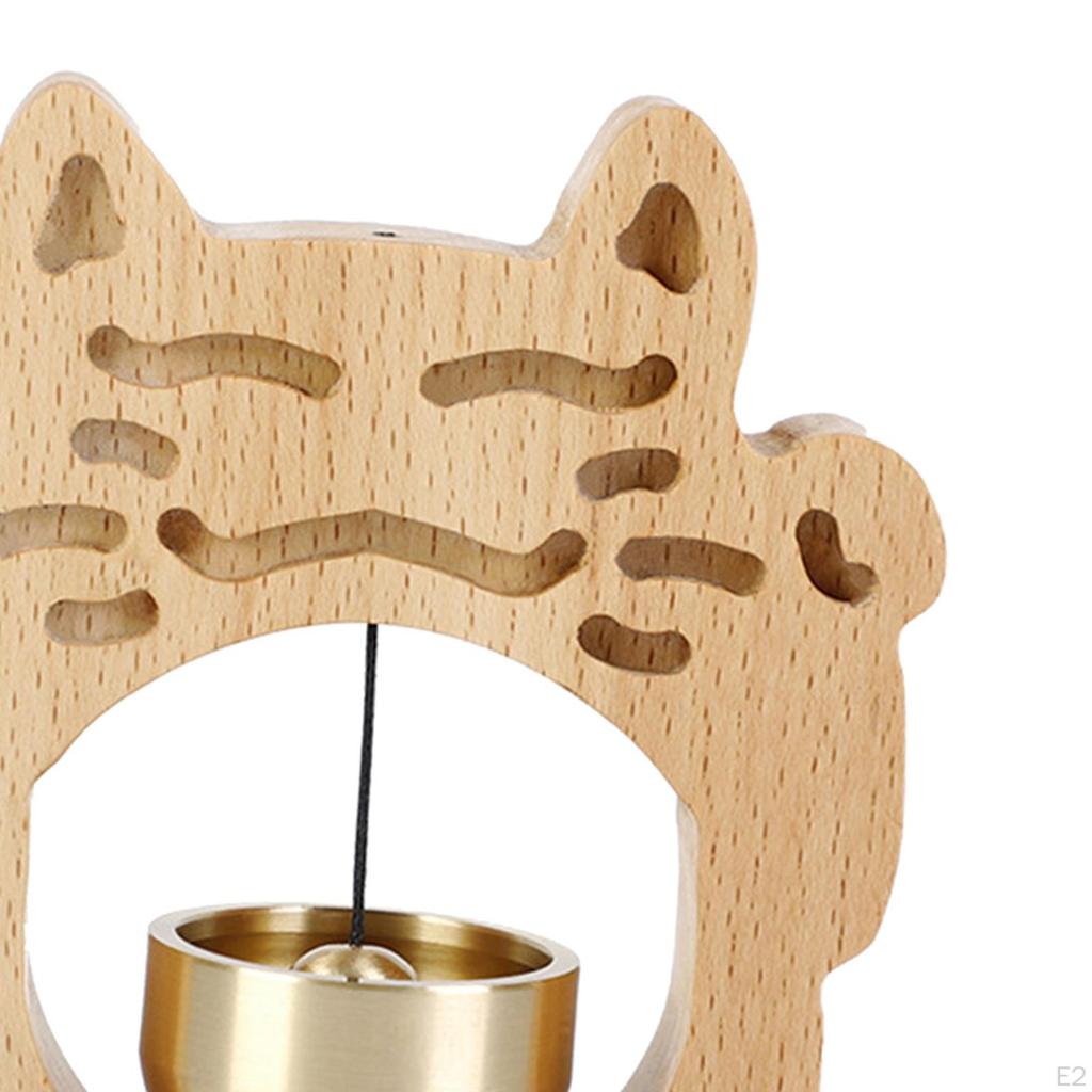 Металлический подвесной колокольчик в форме кошки для холодильника, кофейни, шкафа, телевизора