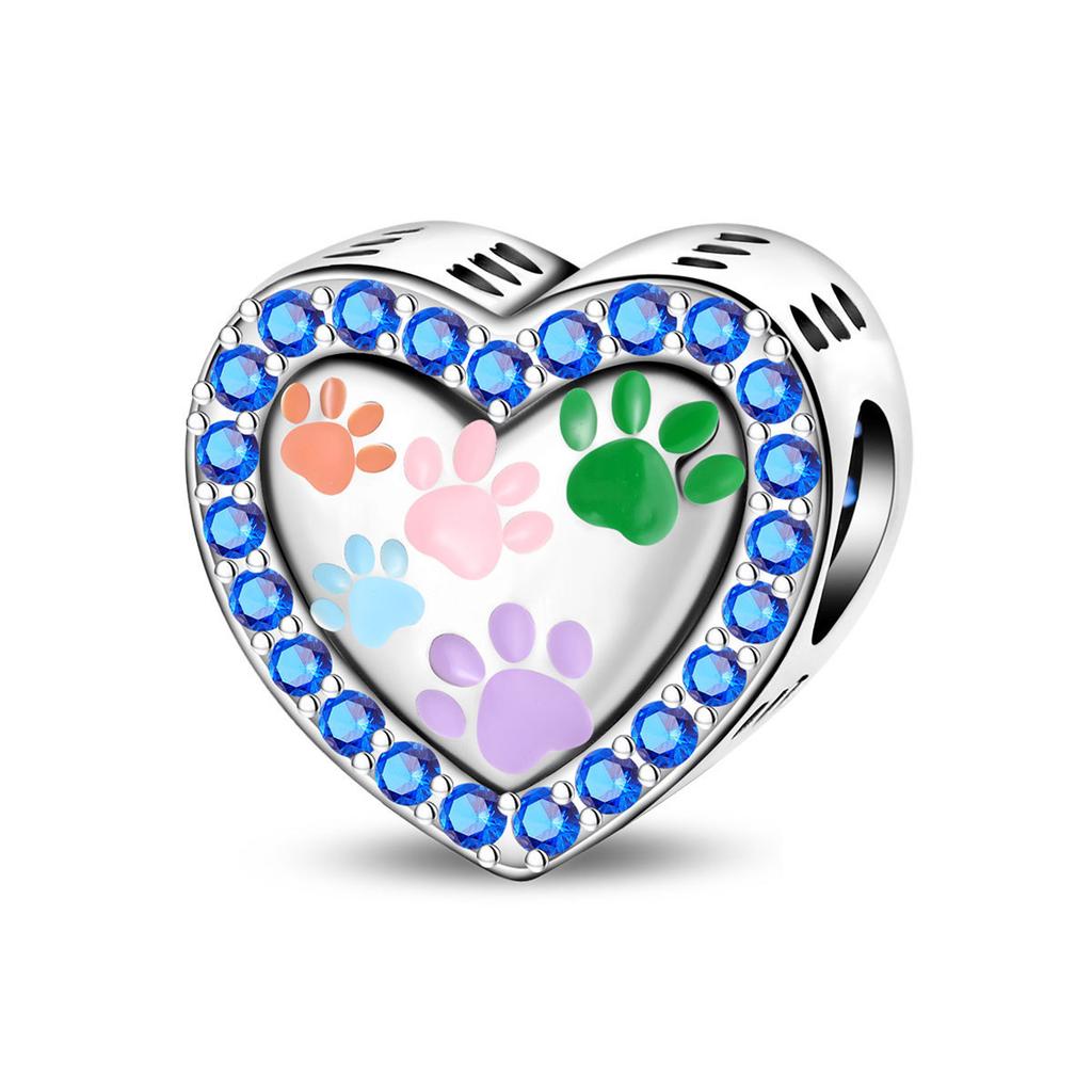 S925 Silver DIY Heart Shaped Charm Pendant Beads For Handmade Necklace Bracelet Jewelry Making Accessories