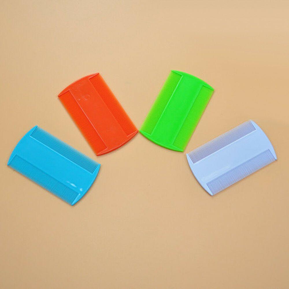 White Double Sided Hair Styling Tools Nit Combs Head Lice Detection Lice Flea Nit Removal Lice Comb