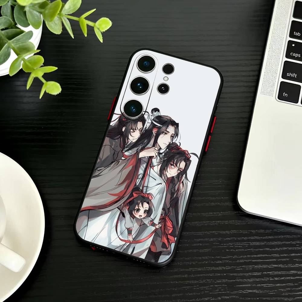 Чехол для телефона Grandmaster M-Демоническое Культивирование для Samsung S26, S25, S24, S23, S22, S21, S20, Ultra, Plus, FE Черный Мягкий Чехол