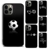 Soccer Heartbeat Phone Case Cover For iPhone 5 6 7 8 Plus X XR XS SE2020 Apple 11 12 13 Mini Pro Max Galaxy S10 S20 S21