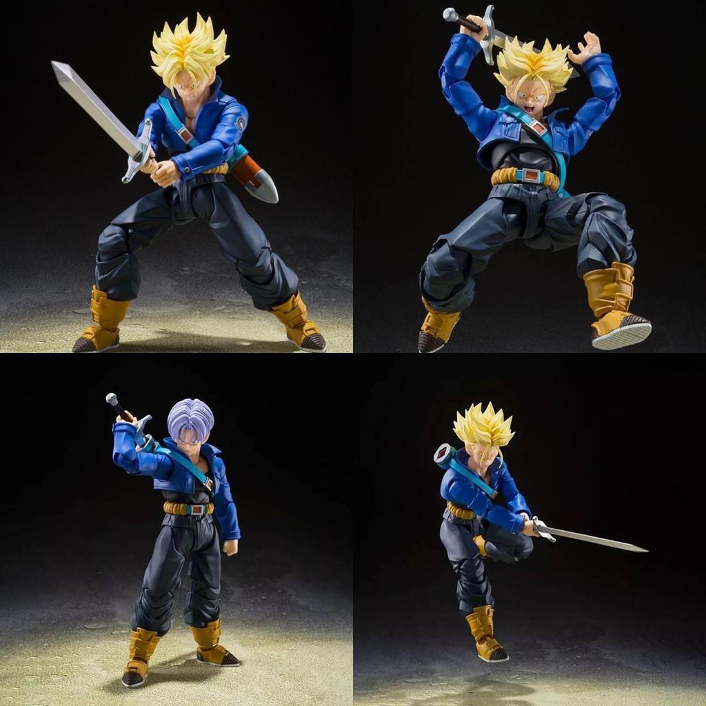 High-quality Shf Trunks Future Boy Pvc Action Figure Super Saiyan Anime Collectible