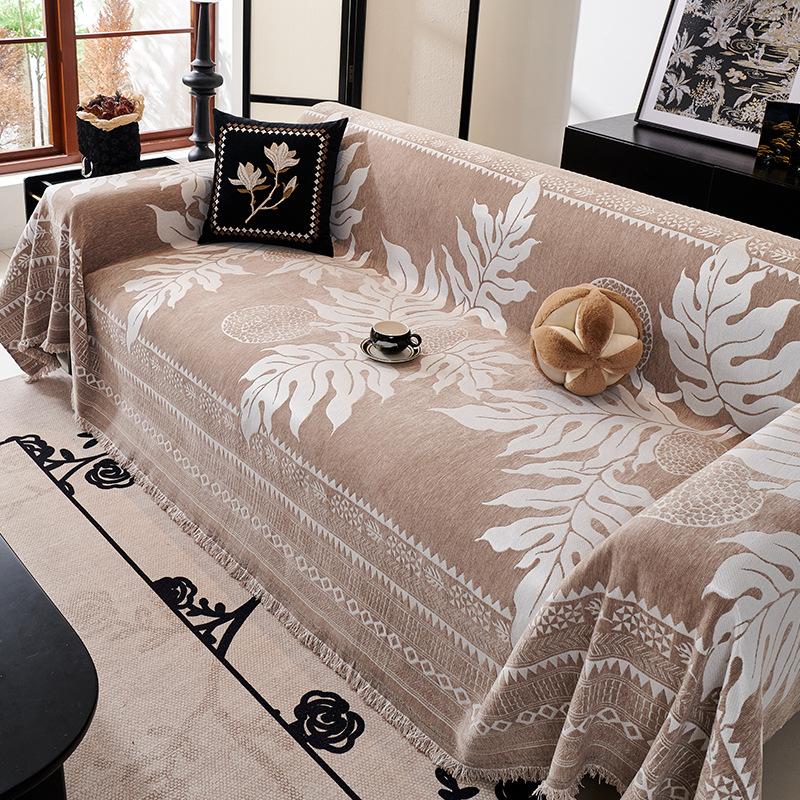 Новый чехол для дивана из шенилла, универсальный для всех сезонов, полный чехол, пыленепроницаемый чехол для дивана, чехол для дивана