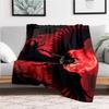 "Dark Fantasy Angel Wings Wall Art Print"Blanket Flannel Throw Blanket for Sofa, Bed, Travel, Camping, Office, Couch, Chair, And Bed Gift fo