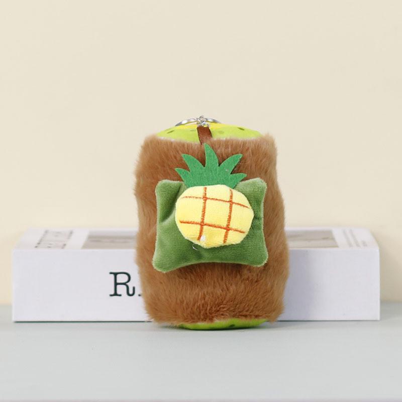 Cute Candy Plush Keychain With Polyester Fiber For Kids And Teens