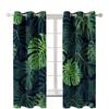 2 шт. штор с принтом зеленых листьев, подходят для украшения спальни, гостиной, кухни, домашнего декора, украшения окна